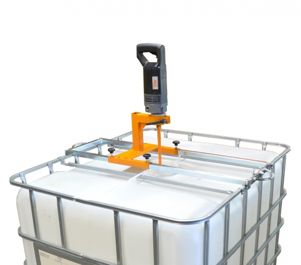Traverse sur IBC conteneur pour malaxeurs, mobile