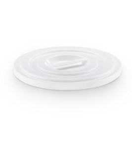 Couvercle pour seau plastique 100 litres blanc pour les aliments