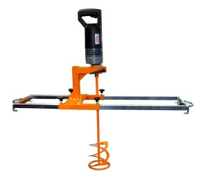 IBC container traverse for power tool mixers flexible