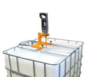 IBC container traverse for power tool mixers flexible