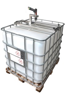 Traverse sur IBC conteneur pour malaxeurs en acier inoxydable V2A pour aliments