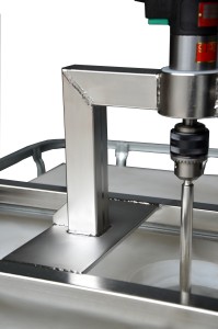 IBC-Traverse für Rührwerke Edelstahl V2A lebensmittelecht
