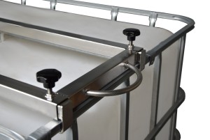 IBC-Traverse für Rührwerke Edelstahl V2A lebensmittelecht