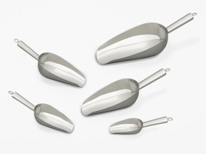 Abfüllschaufel Edelstahl 240 mm