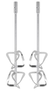 Set Double mixing paddles I and II stainless steel V2A