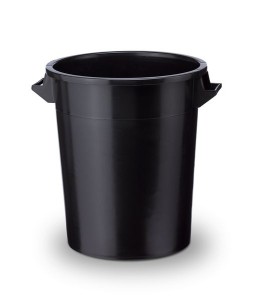Kunststofftonne 75 L schwarz